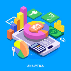 Analytics Isometric Illustration