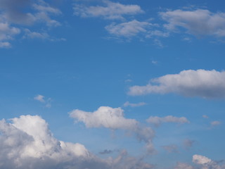 blue sky and clouds
