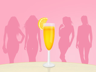 mimosa cocktail for womens day
