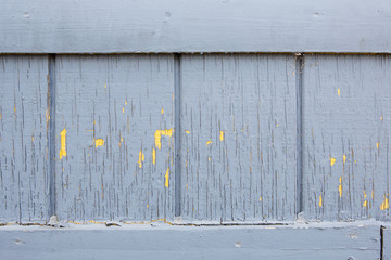 Vintage wood background with peeling paint.