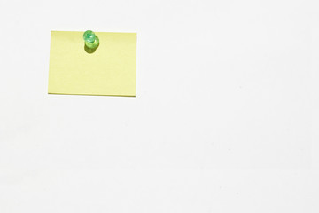 Sticky notes concept.Sticky note paper on white background with copy space