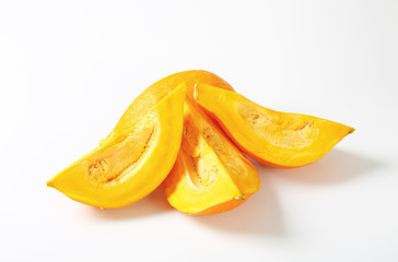 Fresh yellow pumpkin