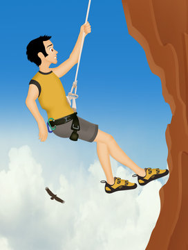 man free climber