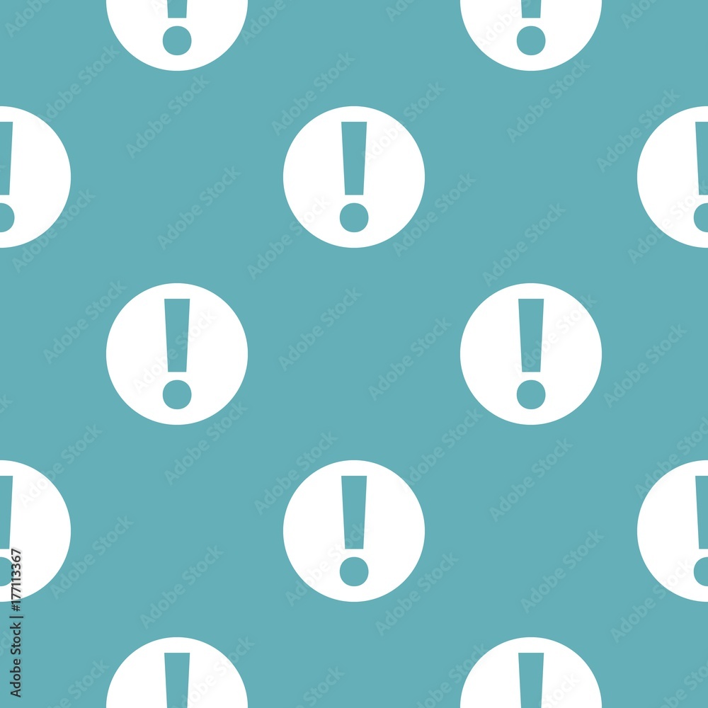 Wall mural exclamation point pattern seamless blue