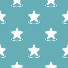 Star pattern seamless blue