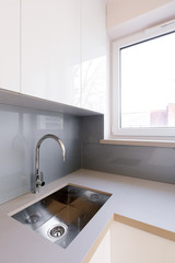 Kitchen sink and countertop