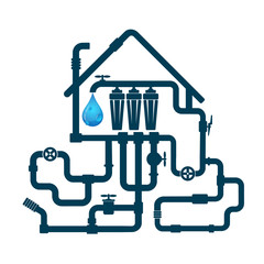 Piping and water filter