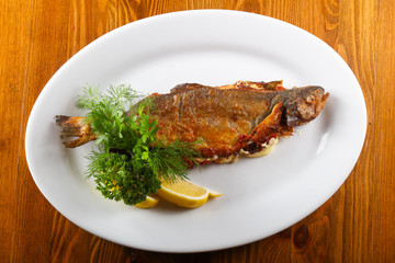 Trout stuffed cheese
