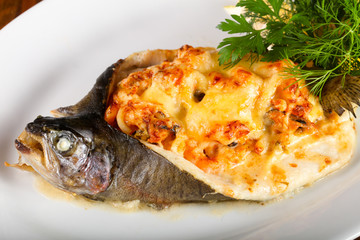 Stuffed trout