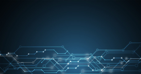 Digital technology world. Business virtual concept. Vector background