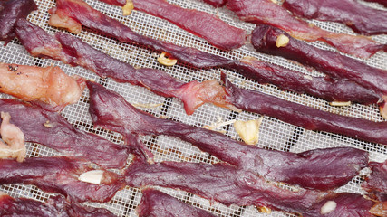 Red Meat dry background.