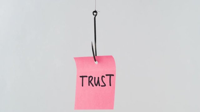 Illustration, on fishhook Trust