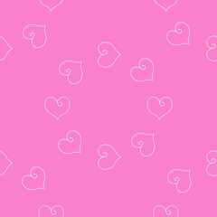 Heart pink background. Fabric scrapbooking.