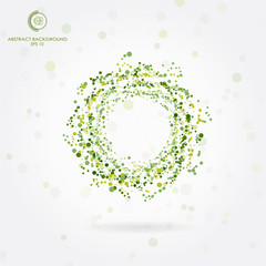 Abstract technology background with various technological elements. Vector illustration.