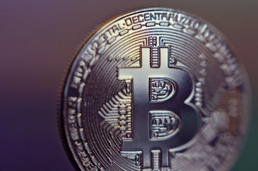 Fototapeta na wymiar Bitcoin coin