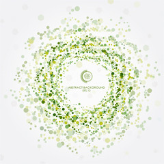 Abstract technology background with various technological elements. Vector illustration.