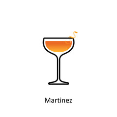Martinez cocktail icon