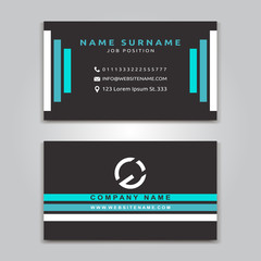 Business Vector Card creative Design, Modern style, front and back samples