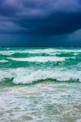 Sea thunderstorm cloud hurricane irma