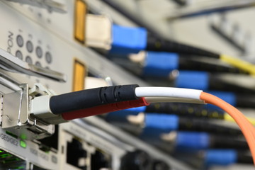 Optical Fibre Patch Cords Connected to Passive Line Unit, Information Technology in Internet of...