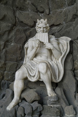 Devil in the Devil&acute;s grotto at the Hercules Monument in Kassel, Germany