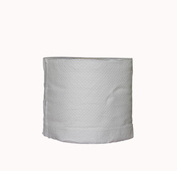 Roll of Toilet paper or tissue isolated on white background