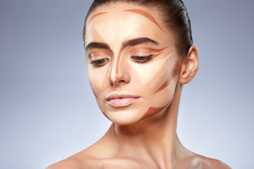 Woman with contouring