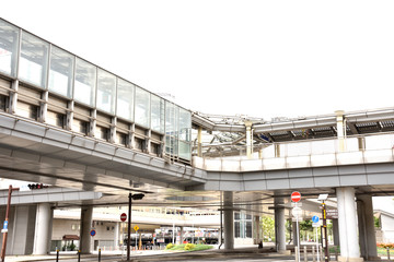 ペデストリアンデッキ　小倉駅前