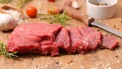 raw beef