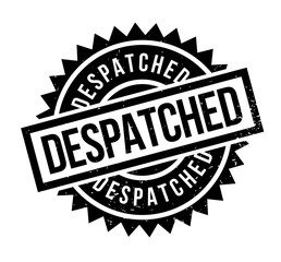 Despatched rubber stamp. Grunge design with dust scratches. Effects can be easily removed for a clean, crisp look. Color is easily changed.