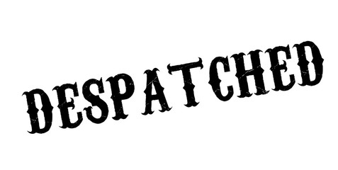 Despatched rubber stamp. Grunge design with dust scratches. Effects can be easily removed for a clean, crisp look. Color is easily changed.