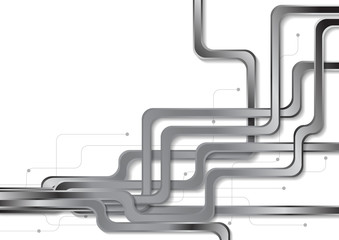 Abstract tech metallic circuit board background