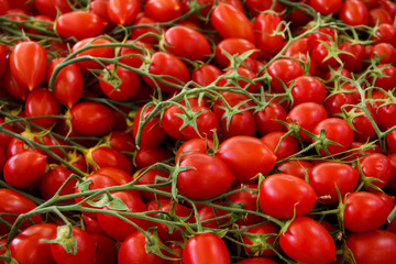Cherry tomatos on a market