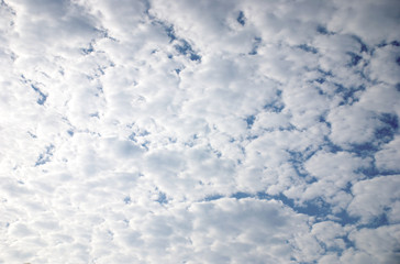 Blue sky and clouds in the nature background