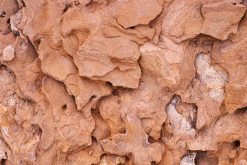 Natural texture of the rock part. Red floor cracked surface. Pictures from series
