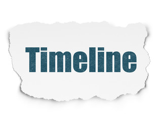 Obraz premium Time concept: Timeline on Torn Paper background