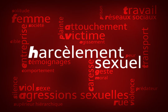 Nuage de Mots Harc&egrave;lement Sexuel v2