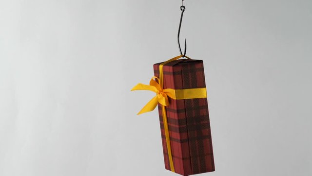Illustration, on fishhook gift