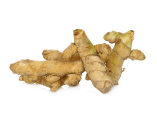 White Turmeric isolated on white