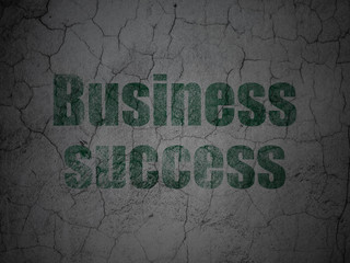 Business concept: Business Success on grunge wall background