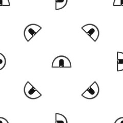 Tent pattern seamless black