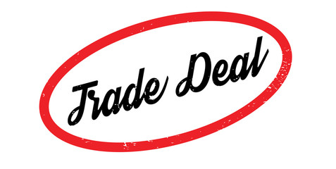 Trade Deal rubber stamp. Grunge design with dust scratches. Effects can be easily removed for a clean, crisp look. Color is easily changed.
