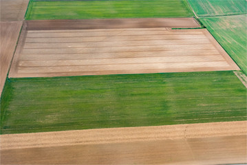 Vue aérienne de la campagne à Neauphle-le-Vieux dans les Yvelines en France