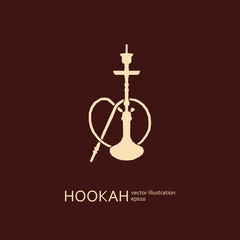 Hookah labels, badges and design elements collection. Vintage shisha logo. Lounge cafe emblem. Arabian bar or house, shop.