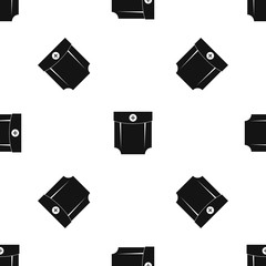 Pocket design pattern seamless black