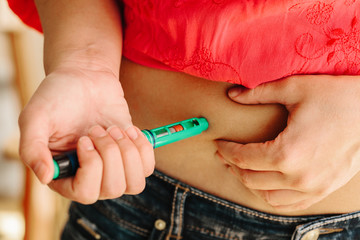 Woman Doing the Sugar Test