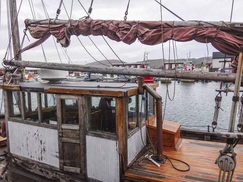 Cabin deck of an old sailing ship