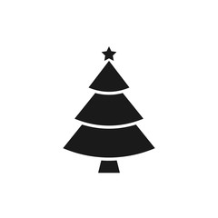 Christmas pine tree icon