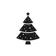 Fototapeta na wymiar Christmas pine tree icon