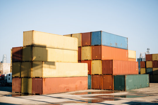 Colorful Shipping Containers